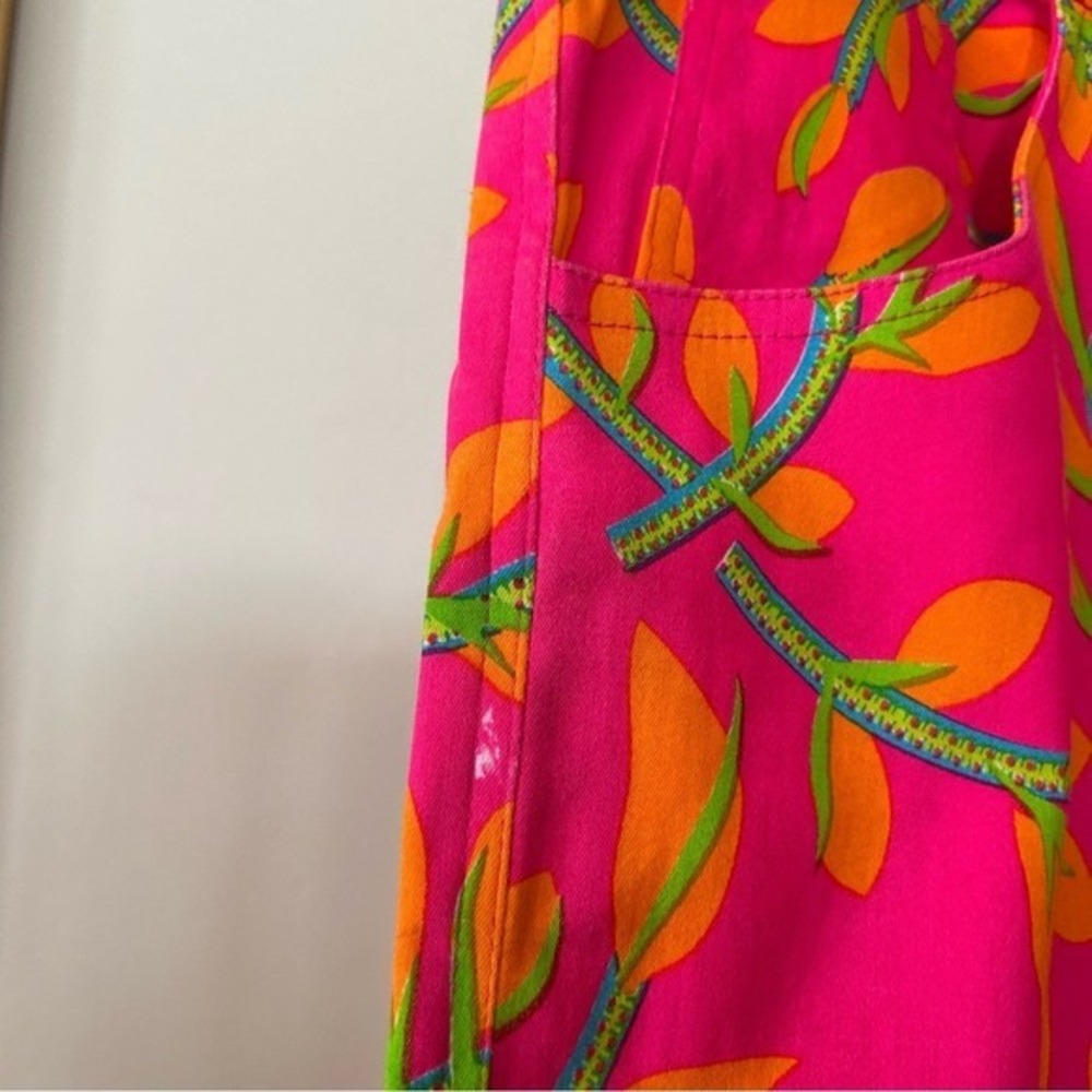 Gretchen Scott Gripeless Pants Stretch Jeans Weedwacker Pink Orange Resort Small - Picture 4 of 8
